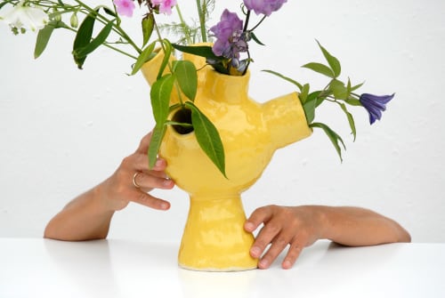 Hydra Vase - Yellow | Vases & Vessels by niho Ceramics