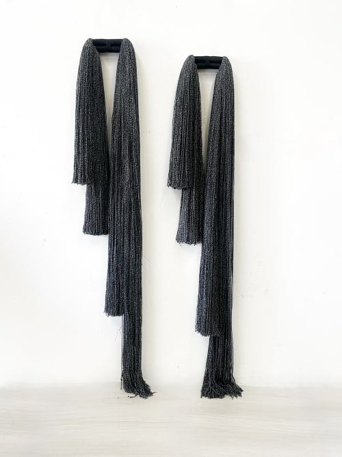 Leia Tassel Black Specks | Wall Hangings by Vita Boheme Studio