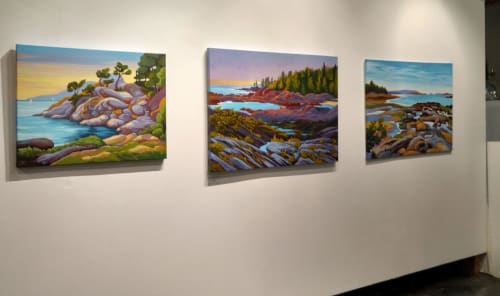 Botanical Beach | Paintings by Tatjana Mirkov-Popovicki | Lando Gallery in Edmonton