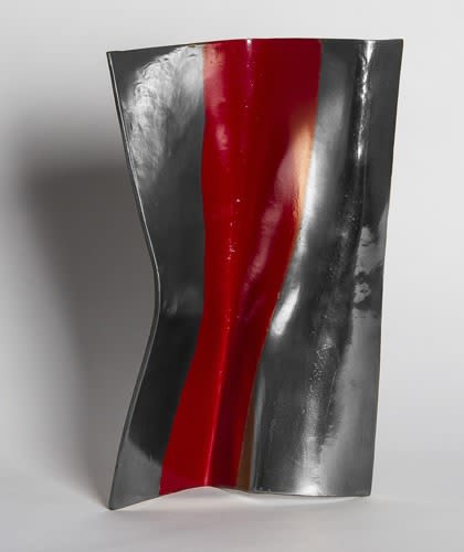 Movement 4 Gray/Red | Sculptures by Joe Gitterman Sculpture