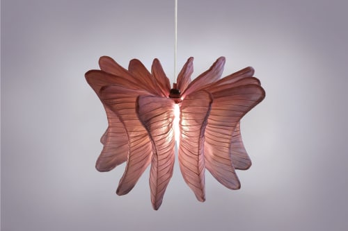 Modern Fabric Pendant Light, Primavera, by Studio Mirei | Pendants by Costantini Designñ