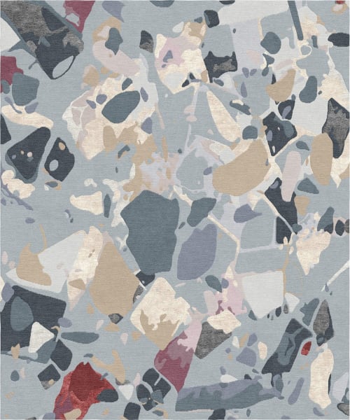 Rug Moulin Rouge hand-knotted colorful abstract | Area Rug in Rugs by Atelier Tapis Rouge