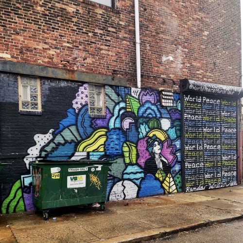 Warehouse on Watts (Collaboration) | Street Murals by Alloyius Mcilwaine Art | Warehouse on Watts | W.O.W. in Philadelphia