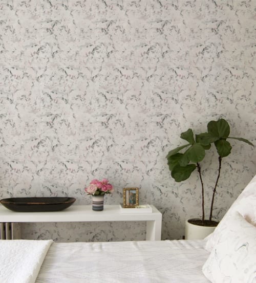 Cactus Wren - Quartz Wallpaper | Wall Treatments by BRIANA DEVOE