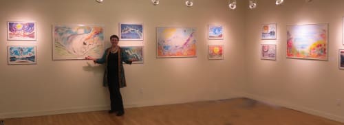 Installation at the TAI Group, New York City | Paintings by Janet Morgan | The TAI Group in New York