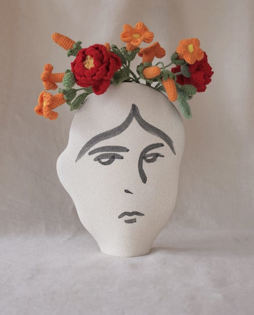 Ceramic Vase ‘Frida N°2’ | Vases & Vessels by INI CERAMIQUE