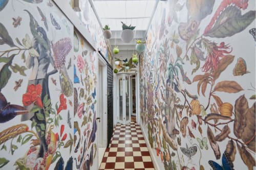 Retrollage mural for Plantique | Murals by Retrollage | Casa Inclan in Miraflores
