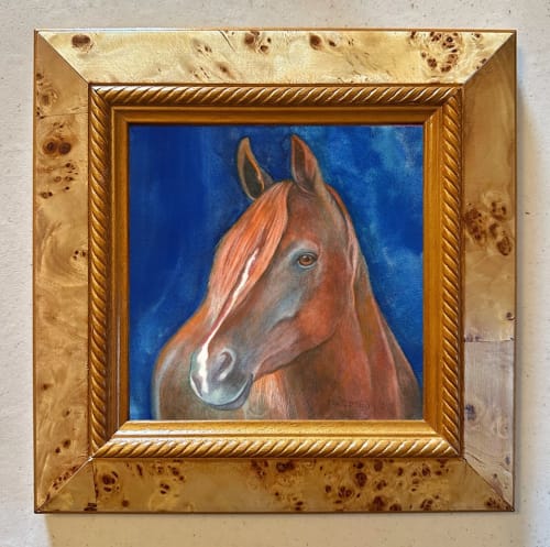 Red & Blue | Paintings by Catherine Twomey | DOG & PONY SHOW in Asheville