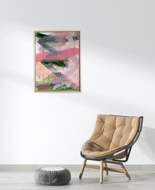 Soft Landing Original Painting on Canvas | Oil And Acrylic Painting in Paintings by Jessalin Beutler