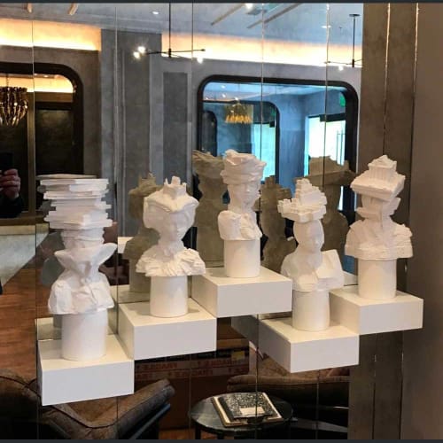 Plaster Busts | Sculptures by Kathy Dalwood | The Darcy Washington DC, Curio Collection by Hilton in Washington