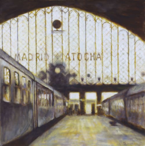 Atocha Train Station | Paintings by Sally K. Smith Artist