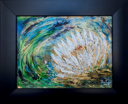 Nymphaea (2023) | Oil And Acrylic Painting in Paintings by Elena Parau