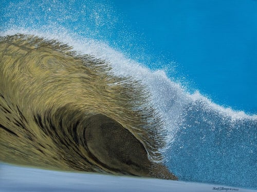 Exploding Right, Pendleton, Hurricane Humberto © 2019 | Art Curation by Ed Obermeyer/Fine Art Painter/Surf Photographer | Virginia Beach, VA in Virginia Beach