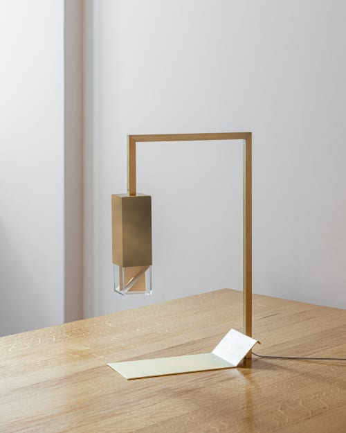 Lamp/Two Brass Revamp 02 | Table Lamp in Lamps by Formaminima