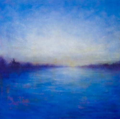 Blue September | Oil And Acrylic Painting in Paintings by Eleanor McKnight