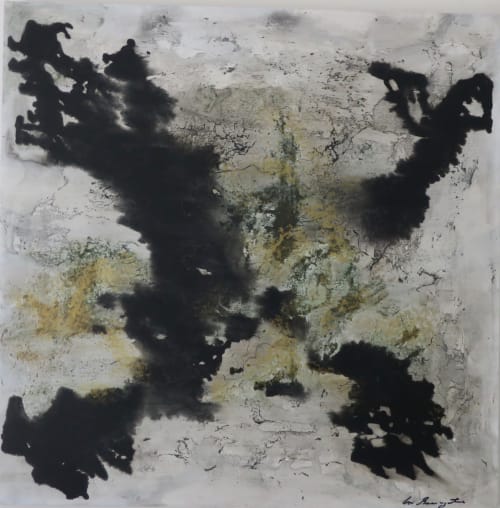 Golden Mist #5 | Paintings by Chris Baumgartner-artist