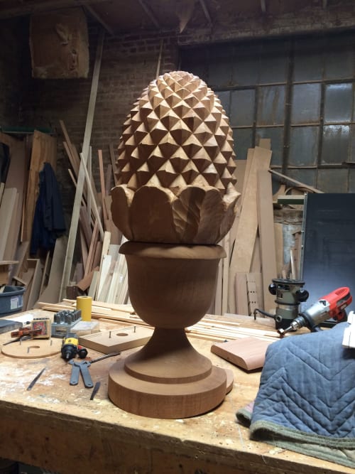 Hand-Carved Pineapple | Furniture by Jon Richey Woodworking