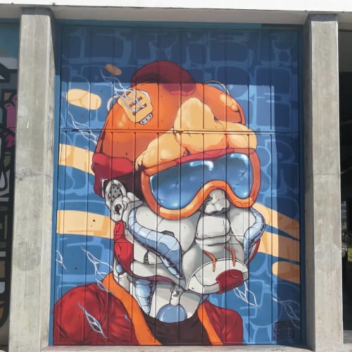 Mural | Murals by Fedor Rua | Oporto Voluntary Firemen in Porto