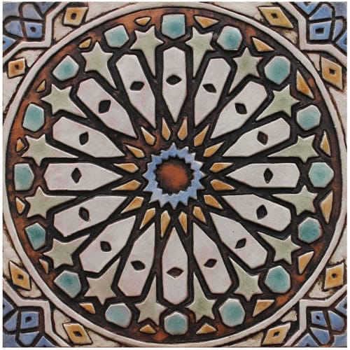 Set of 9 Matt blue tiles | Tiles by GVEGA