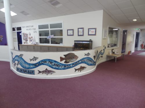 Sea of Galilee Mosaics | Art & Wall Decor by Julie Vernon | Rothley C Of E Primary School in Rothley