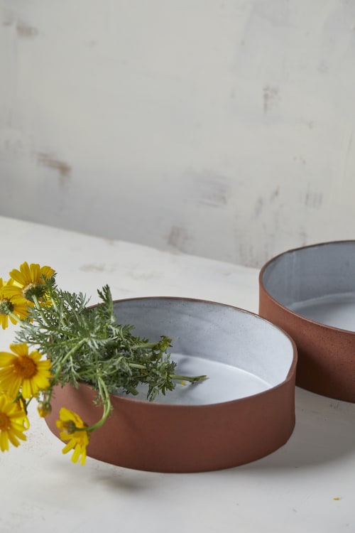Round Ceramic Baking Dish | Bowl in Dinnerware by ShellyClayspot