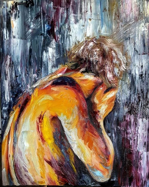 Abstract figures | Paintings by Madison Ruff | Havre in Havre
