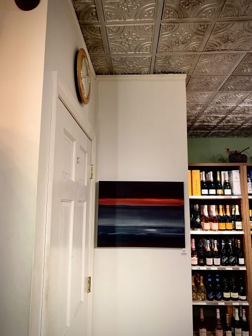 "Interference".  Painting | Paintings by Alice Lipping | Astoria Park Wine & Spirits in Queens