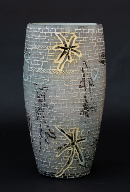 Jacob's Star II | Vase in Vases & Vessels by Sarah Wandrey Mosaics