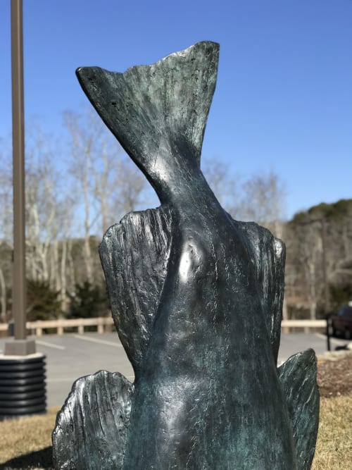 Head and Tail of the Cod | Public Sculptures by Hilary Hutchison | Cahoon Museum of American Art in Barnstable