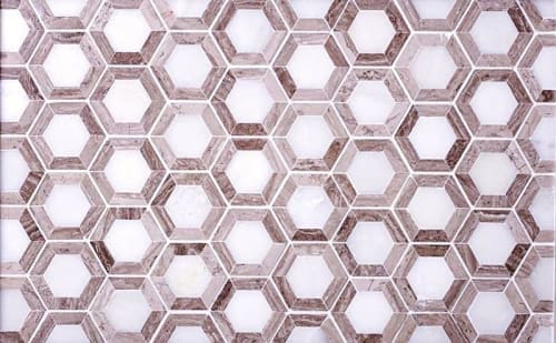 Tile Club Nova Hex Wooden Beige Marble Tile | Tiles by Tile Club