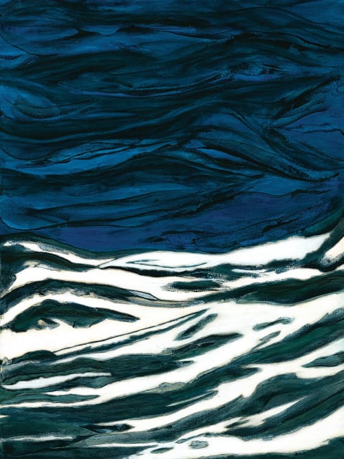 Stormy | Oil And Acrylic Painting in Paintings by Leilani Norman Art & Design