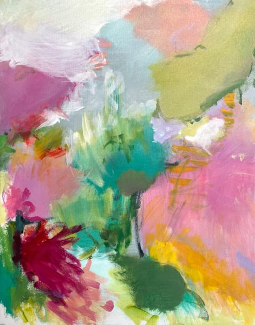 Screaming Bouquets | Oil And Acrylic Painting in Paintings by Susan Skelley