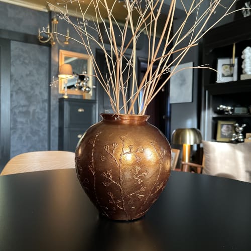 "Wild field Flowers" Dark Bronze | Vase in Vases & Vessels by IRENA TONE