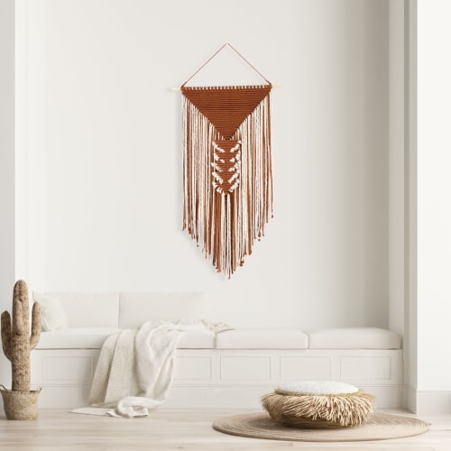 Pyramid in Rust | Wall Hangings by YASHI DESIGNS