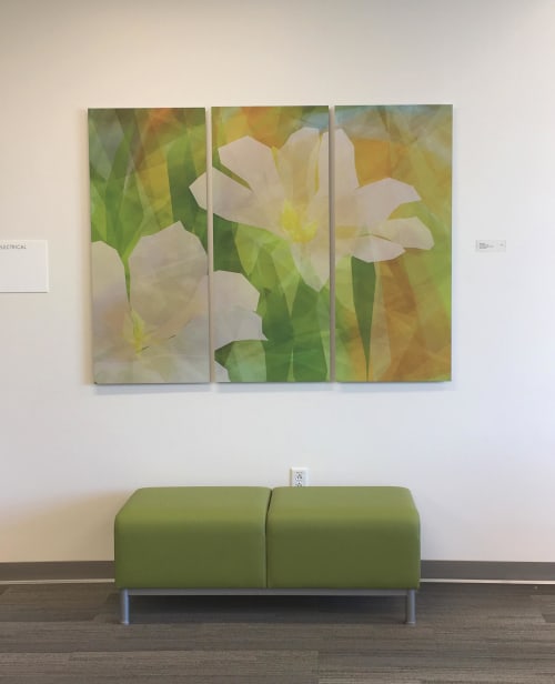 Rica Belna’s floral creations for healing environments | Oil And Acrylic Painting in Paintings by Rica Belna | Kaiser Permanente Santa Rosa Medical Offices in Santa Rosa