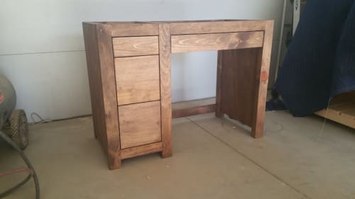 Model #1024 - Custom Make Up Vanity | Tables by Limitless Woodworking