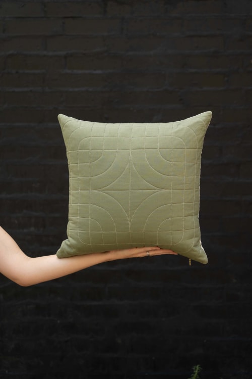 Bangkok Pillow - Army Green | Pillows by Vacilando Studios