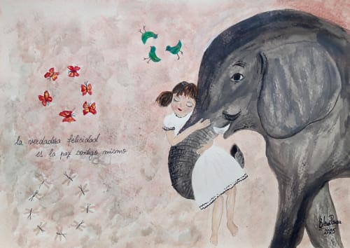 La verdadera felicidad | Paintings by Elena Parau
