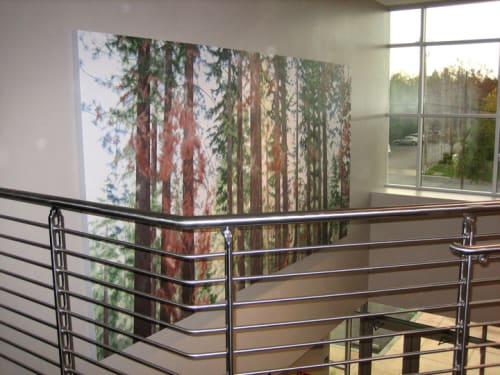 Through the Trees - Brockway (triptych) | Paintings by Elaine Coombs