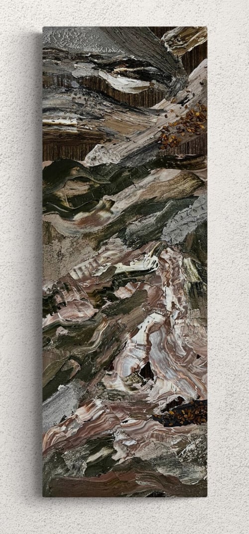 "growing joy" (sold) | Oil And Acrylic Painting in Paintings by VISCERAL HOME STUDIO