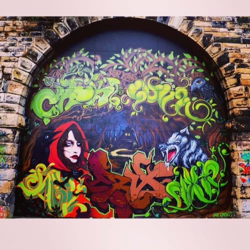 Red Riding Hood | Street Murals by Pixie London