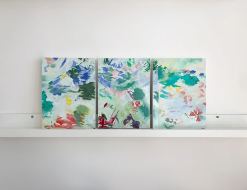 Commission Triptych | Paintings by Maggie Perrin-Key | Richmond in Richmond