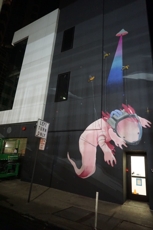 Axolotl | Street Murals by Irubiel Moreno