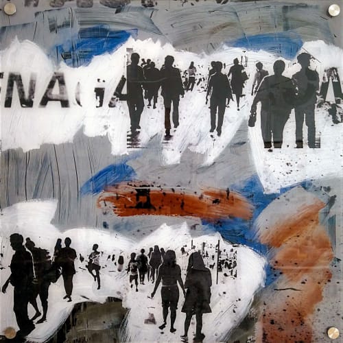 URBN CROWD II | Oil And Acrylic Painting in Paintings by Sven Pfrommer