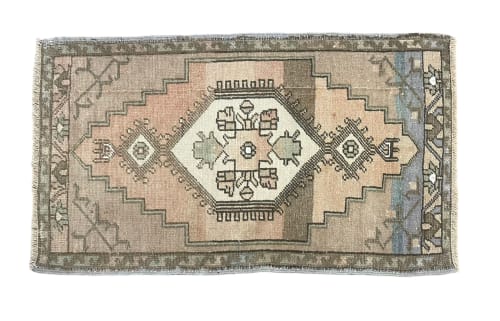 Turkish Rug Doormat | 1.9 x 2.11 | Small Rug in Rugs by Vintage Loomz