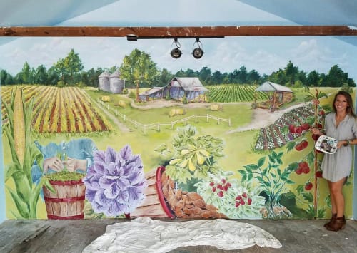 Little Creek Market Mural | Murals by Brittany Rawls Art