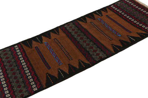 Vintage Afghan Baluch Kilim Runner Rug, with Geometric | Rugs by Rug and Kilim