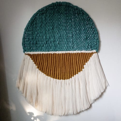 Color Block Weaving | Tapestry in Wall Hangings by Sarah Lawrence