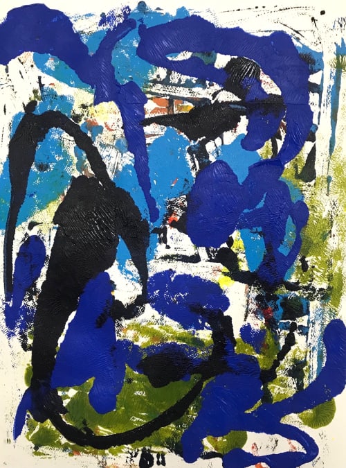 Blue Dahlia | Paintings by Cindy Zaglin