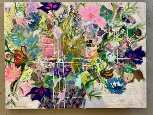Inheritance of Flowers | Mixed Media by Megan Aujla - Line & Form Studio